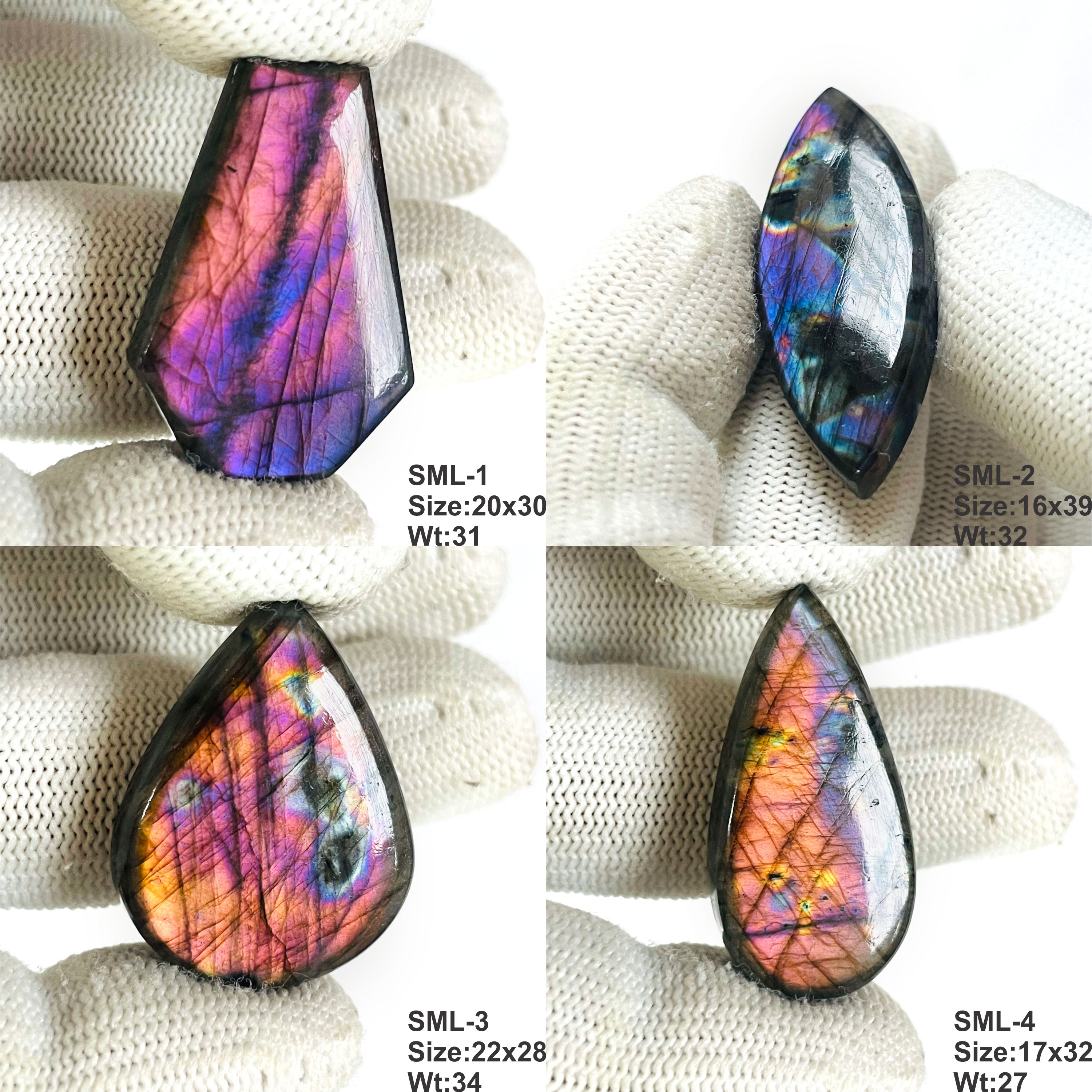 Natural Multi Color Small Labradorite Cabochon, Small Multi Flash Labradorite Loose Gemstone Lot, Rainbow Labradorite for Rings & Fine Jewelry